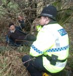 Barton Moss Anti Fracking Protest 13th December 2013